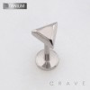 3D TRIANGLE PYRAMID TOP THREADLESS PUSH IN ASTM F136 IMPLANT GRADE TITANIUM LABRET SET